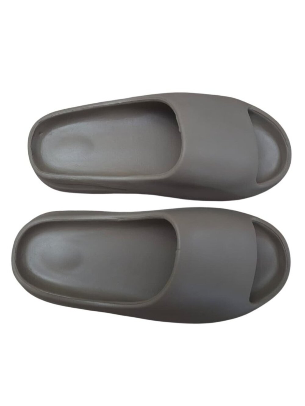 Foam Slides Gray Unisex Open Toe Slip On Sandals Lightweight Comfort Shoes. - Picture 5 of 7
